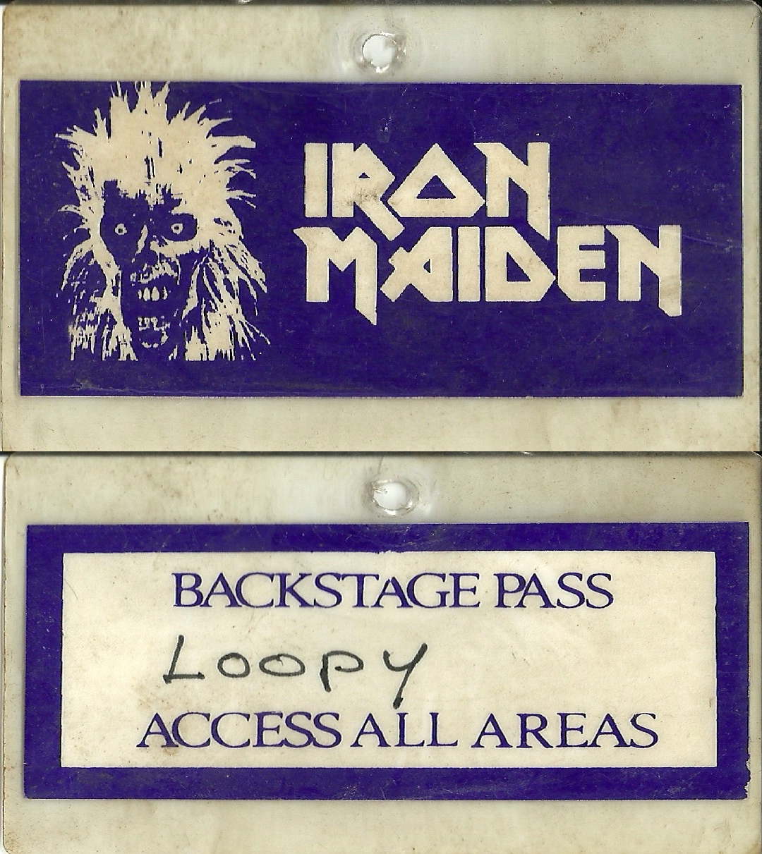 Iron Maiden performing during the early years